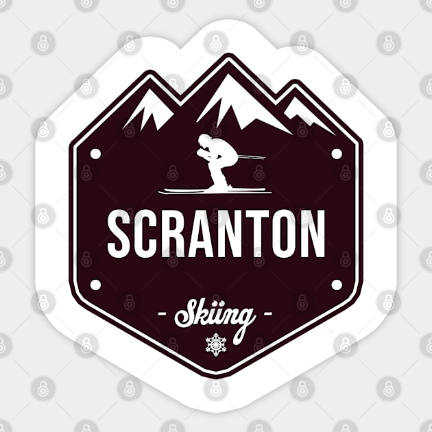 Scranton skiing sign Sticker by NeedsFulfilled